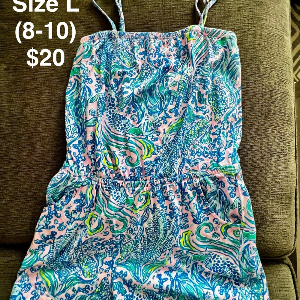 Lilly Pulitzer Kids One Piece - Blue and Pink ROmPEr